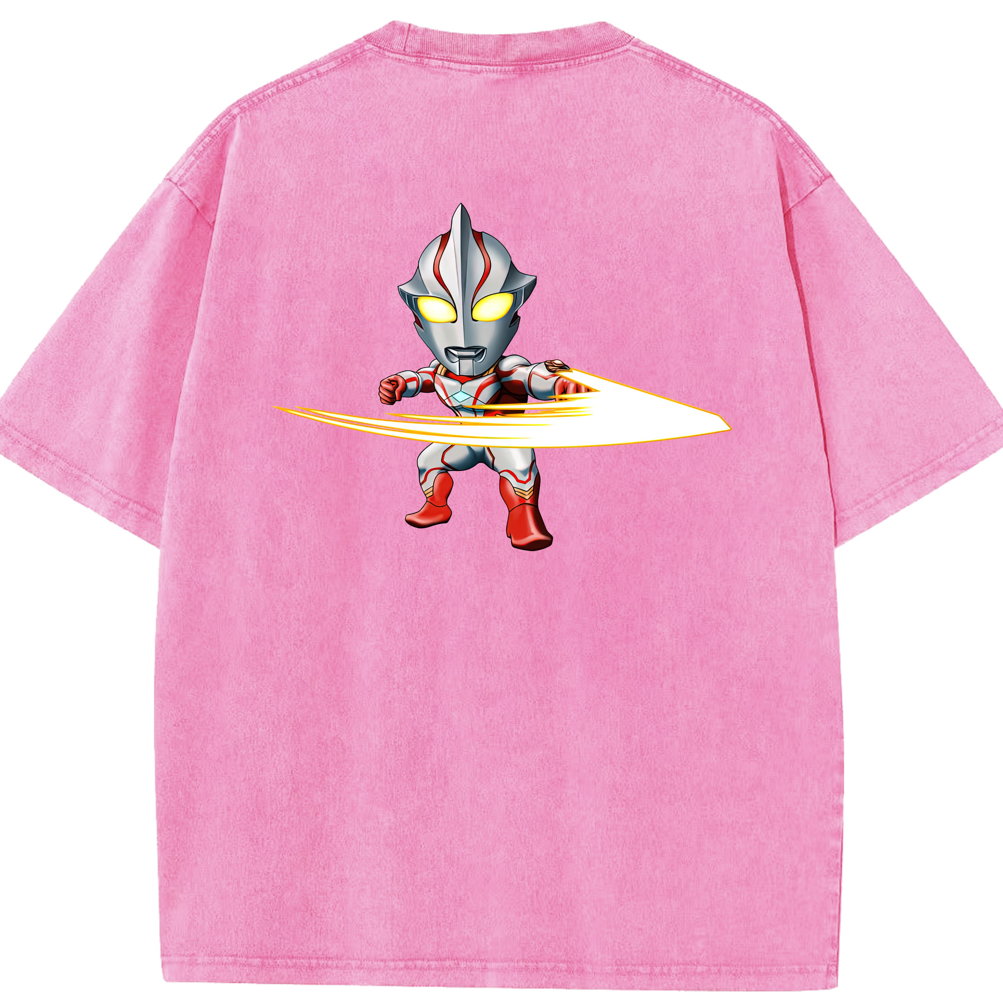 （画像用） ウルトラマン Ultraman 綿100% ヴィンテージ風 半袖Tシャツ（背面プリント）